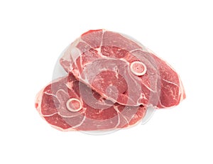 Raw Lamb Chops, Mutton Cuts or Sheep Ribs Isolated