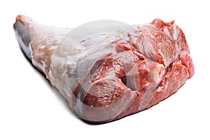 Raw lamb leg