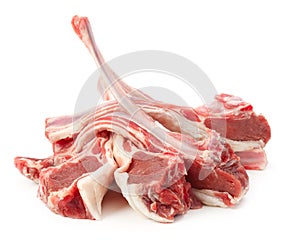 Raw lamb meat photo