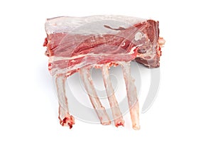 Raw Lamb Ribs Isolated