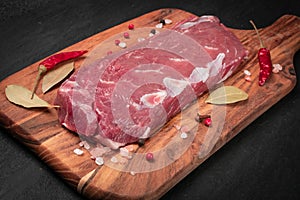 Raw Lamb Tenderloin Fillet, Mutton Sirloin Meat or Sheep Fillet