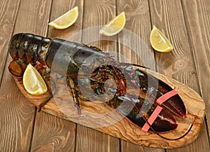 Raw lobster