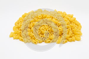 Raw macaroni pasta