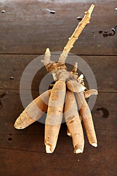Raw manioc root