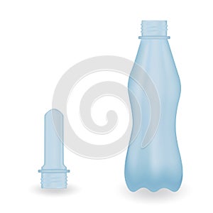 Raw material for plastic bottle and a PET bottle