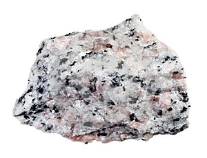 raw miaskite with pink cancrinite rock cutout