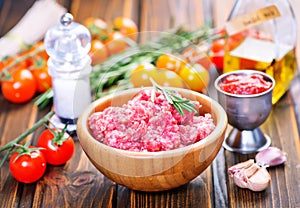 Raw minced meat