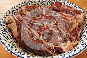 Raw mutton