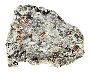 raw nepheline with titanite and feldspar mineral
