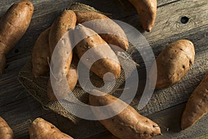 Raw Orange Organic Sweet Potato Yams