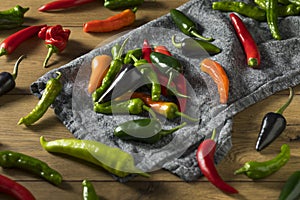 Raw Organic Assorted Hot Peppers