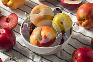 Raw Organic Assorted Stonefruit Peaches