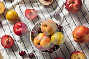 Raw Organic Assorted Stonefruit Peaches