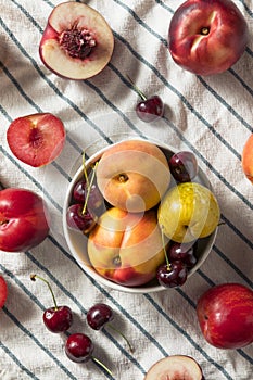 Raw Organic Assorted Stonefruit Peaches