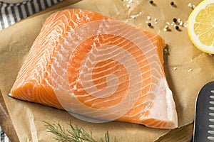 Raw Organic Atlantic Salmon Fillet
