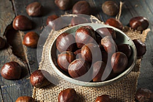 Raw Organic Brown Chestnuts