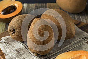 Raw Organic Brown Mamey Fruit