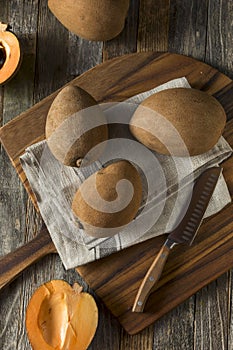 Raw Organic Brown Mamey Fruit