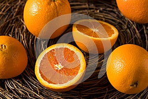 Raw Organic Cara Navel Oranges photo