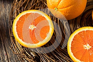 Raw Organic Cara Navel Oranges photo