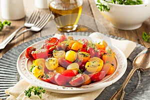 Raw Organic Cherry Tomato Salad