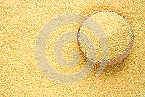 Raw organic couscous background