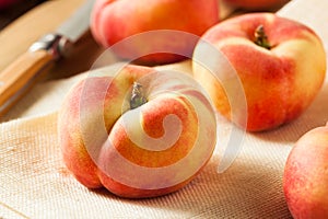 Raw Organic Donut Saturn Peaches