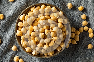 Raw Organic Garbanzo Bean Chickpeas photo