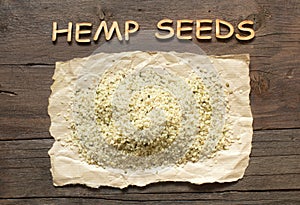 Raw organic hemp seeds