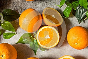 Raw Organic Juicy Oranges