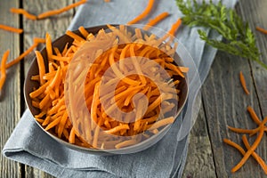 Raw Organic Orange Shredded Carrots