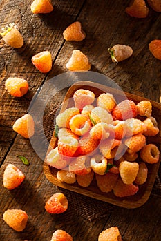 Raw Organic Orange Sunshine Raspberries