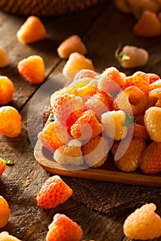 Raw Organic Orange Sunshine Raspberries