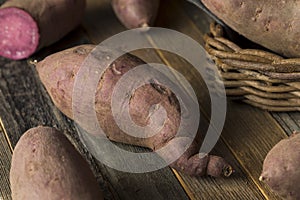 Raw Organic Purple Sweet Potatoes