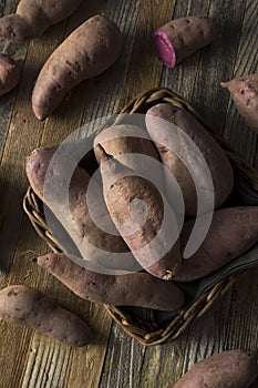 Raw Organic Purple Sweet Potatoes