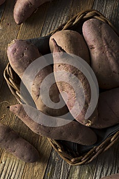 Raw Organic Purple Sweet Potatoes