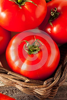 Raw Organic Red Beefsteak Tomatoes