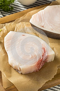 Raw Organic Swordfish Steak Filets photo