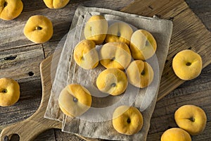 Raw Organic Yellow Donut Saturn Peaches