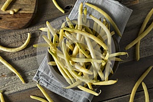 Raw Organic Yellow Wax Beans