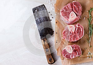 Raw osso buco