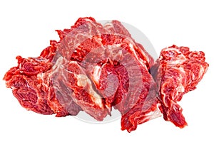 Raw outside round beef roast