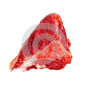 Raw outside round beef roast