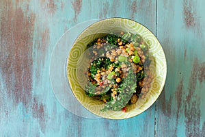 Raw Paleo Kale and Quinoa Superfood Salad