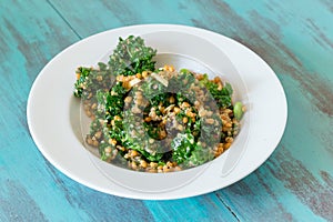 Raw Paleo Kale and Quinoa Superfood Salad