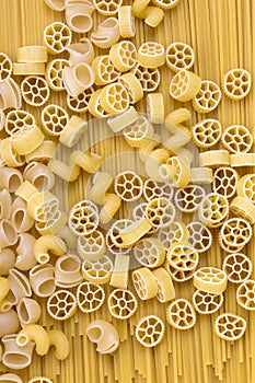 Raw pasta background