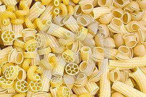 Raw pasta background