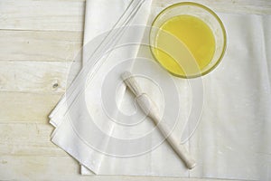 Raw Phyllo Dough Sheets photo