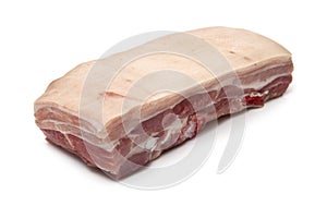 Raw Pork belly meat