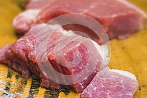 Raw pork